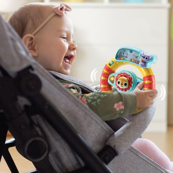 Brand New 🚗Vtech Grip & Go Steering Wheel-French Version 3–24 months - Picture 8 of 12